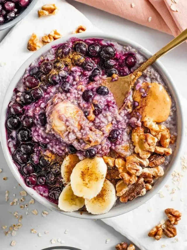 Vegan Baked Oats with Blueberry & Banana (5)