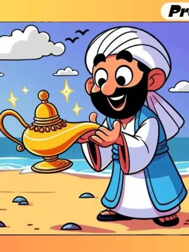 Spot 3 Differences Between Alladin's Lamp Images in 26 Seconds (2)